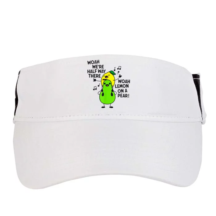 Lemon On A Pear Teacher Adult Drive Performance Visor