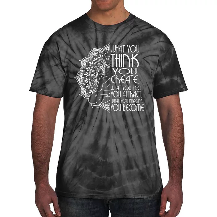 Law Of Attraction Spiritual Buddha Meditation Gifts Men Yoga Tie-Dye T-Shirt