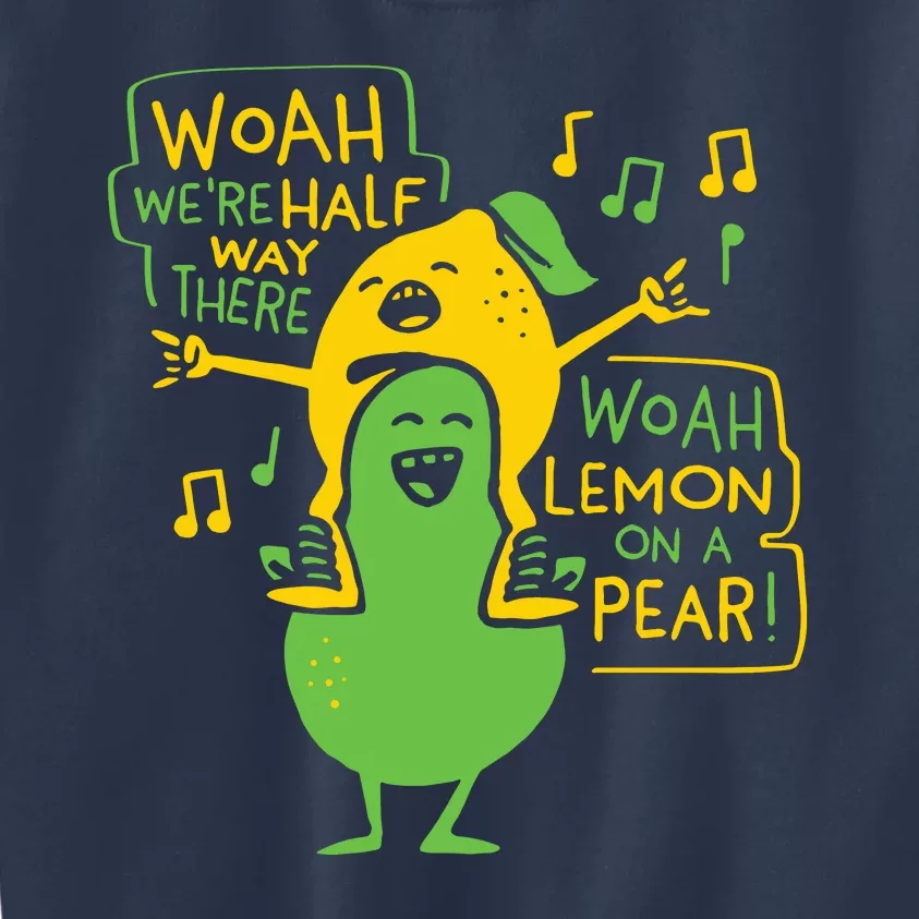 Lemon On A Pear Kids Sweatshirt