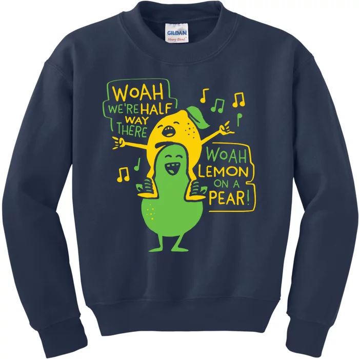 Lemon On A Pear Kids Sweatshirt