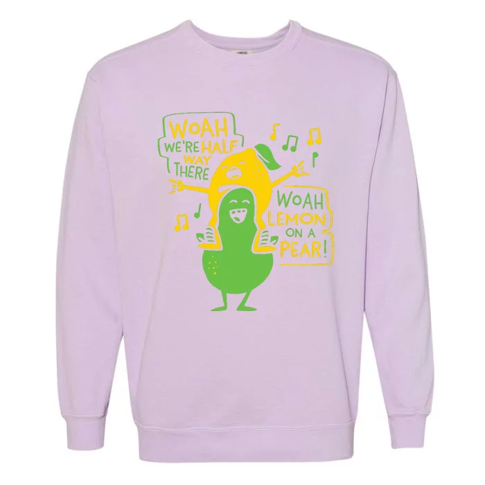 Lemon On A Pear Garment-Dyed Sweatshirt