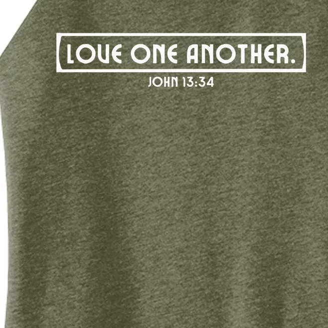 Love One Another John 1334 Women’s Perfect Tri Rocker Tank