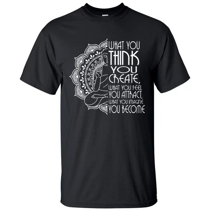 Law Of Attraction Spiritual Buddha Meditation Tall T-Shirt