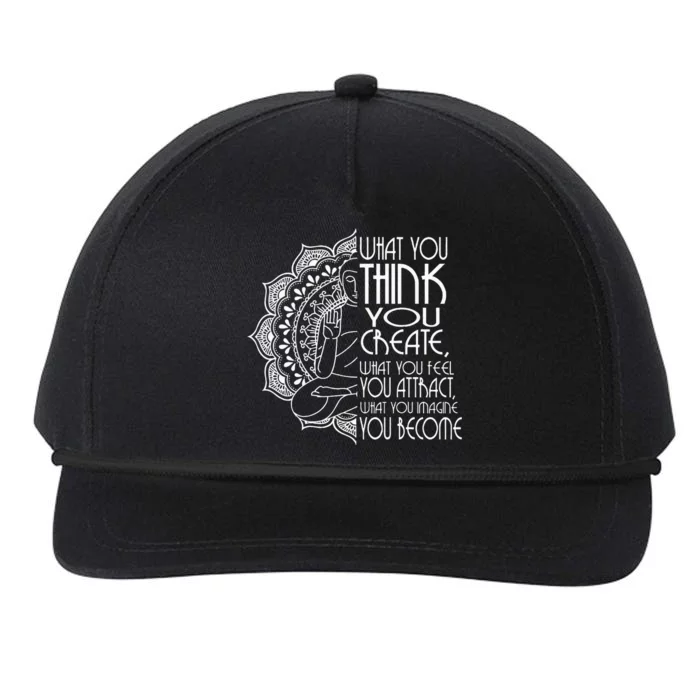 Law Of Attraction Spiritual Buddha Meditation Snapback Five-Panel Rope Hat