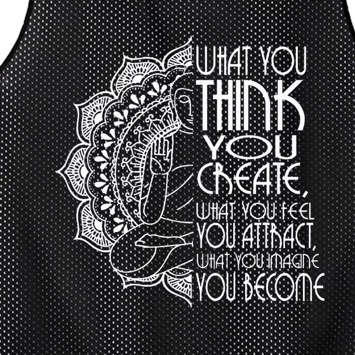 Law Of Attraction Spiritual Buddha Meditation Mesh Reversible Basketball Jersey Tank