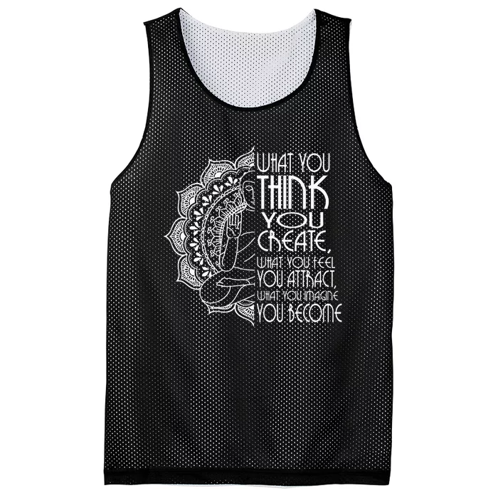 Law Of Attraction Spiritual Buddha Meditation Mesh Reversible Basketball Jersey Tank