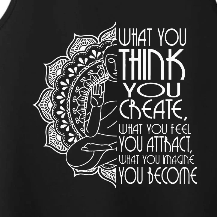 Law Of Attraction Spiritual Buddha Meditation Performance Tank