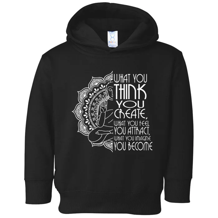 Law Of Attraction Spiritual Buddha Meditation Toddler Hoodie