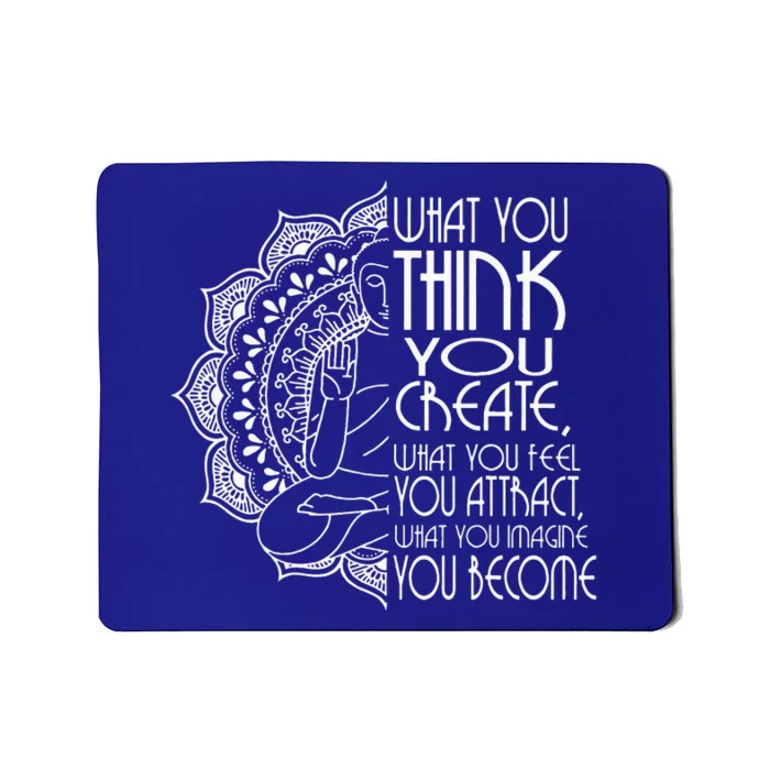 Law Of Attraction Spiritual Buddha Meditation Yoga Mousepad