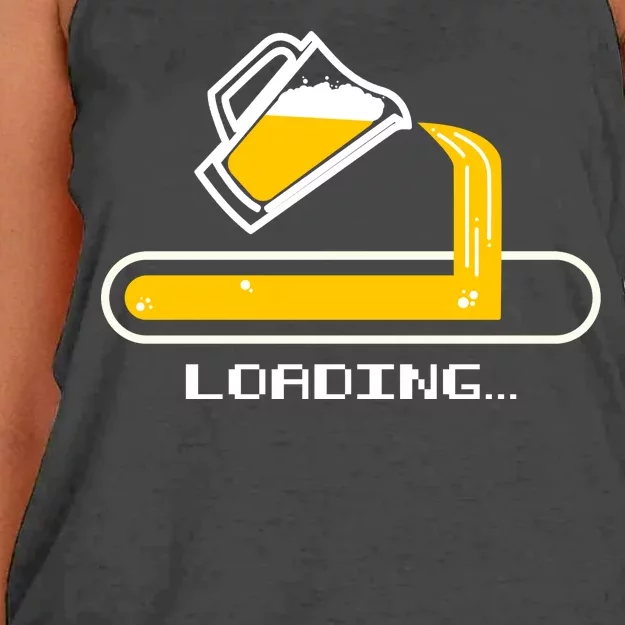 Loading Beer Women's Knotted Racerback Tank