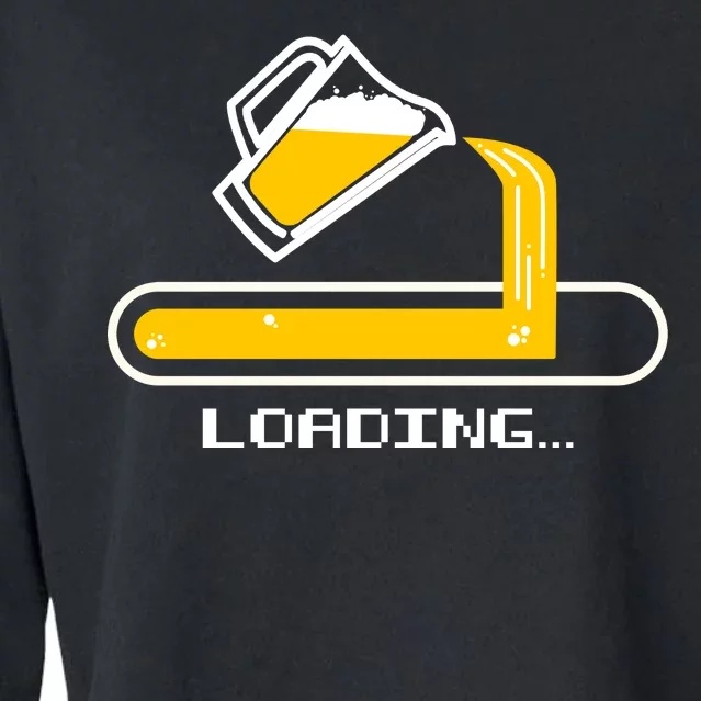 Loading Beer Cropped Pullover Crew