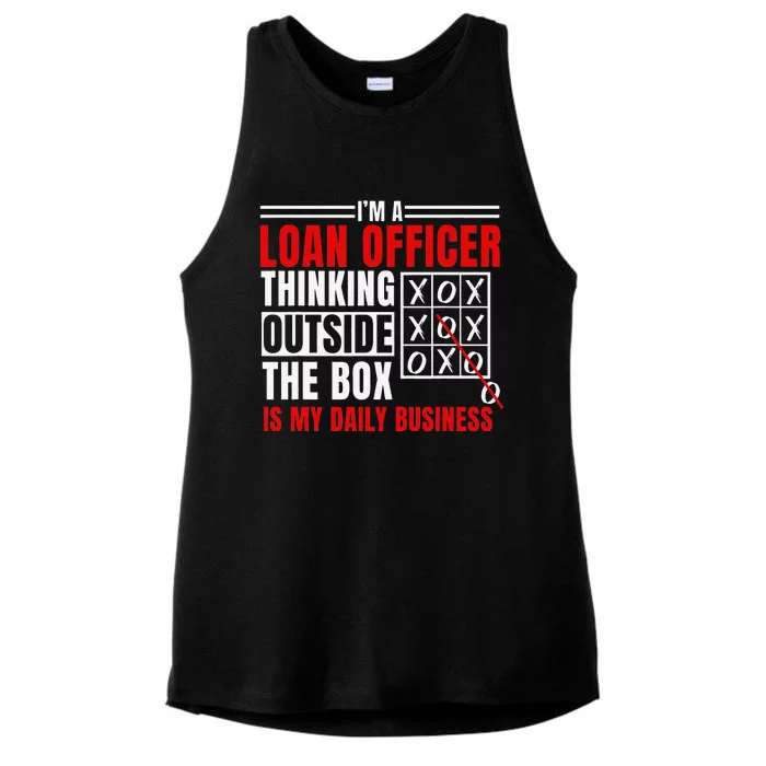 Loan Officer Bank Manager Mortgagee Banker Pawnbroker Ladies Tri-Blend Wicking Tank