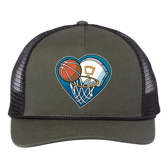 Love Of Baskeball Retro Rope Trucker Hat Cap