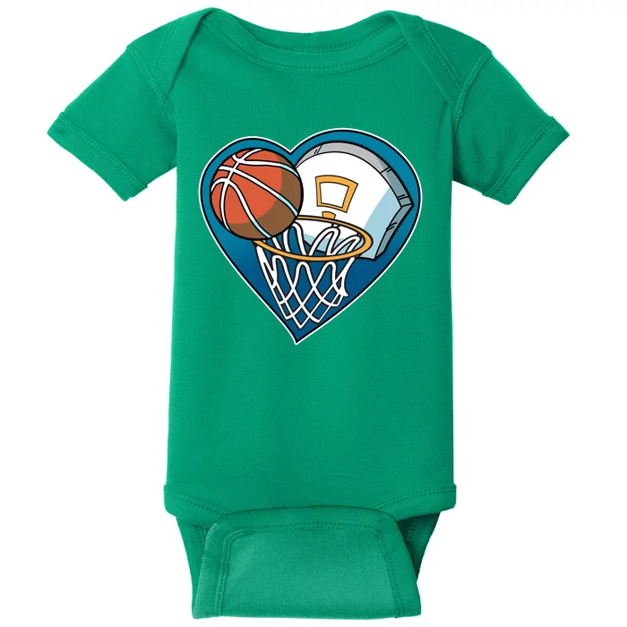 Love Of Baskeball Baby Bodysuit