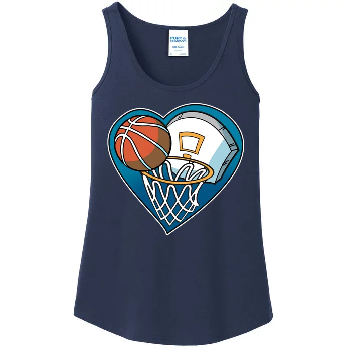 Love Of Baskeball Ladies Essential Tank