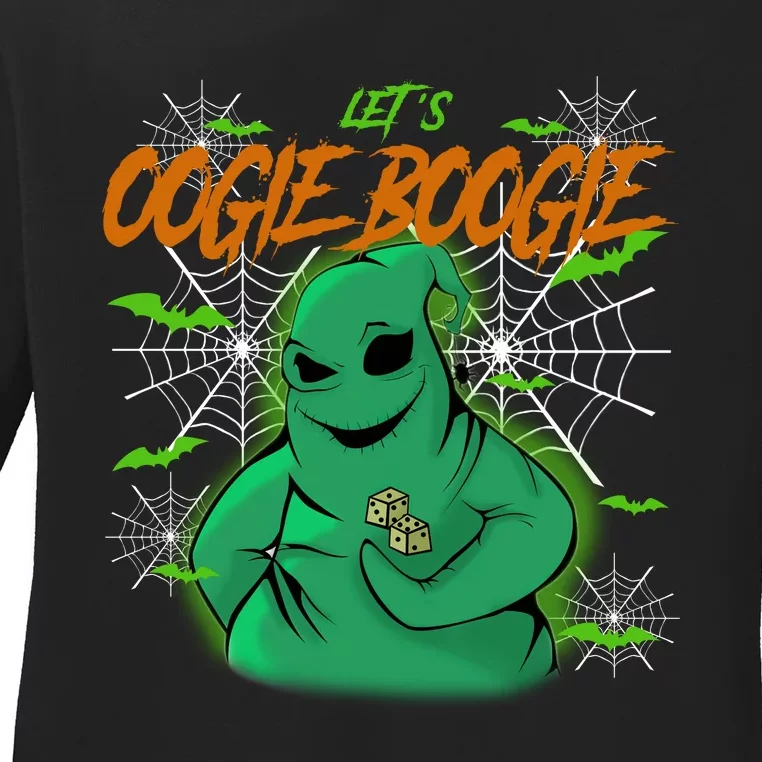 LetS Oogie Boogie Boogieman Nightmare Halloween Character Ladies Long Sleeve Shirt