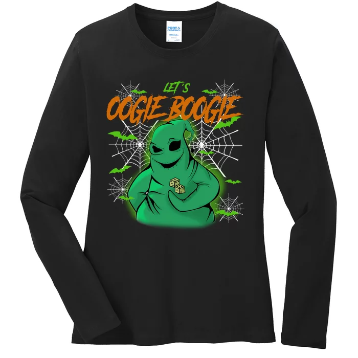 LetS Oogie Boogie Boogieman Nightmare Halloween Character Ladies Long Sleeve Shirt