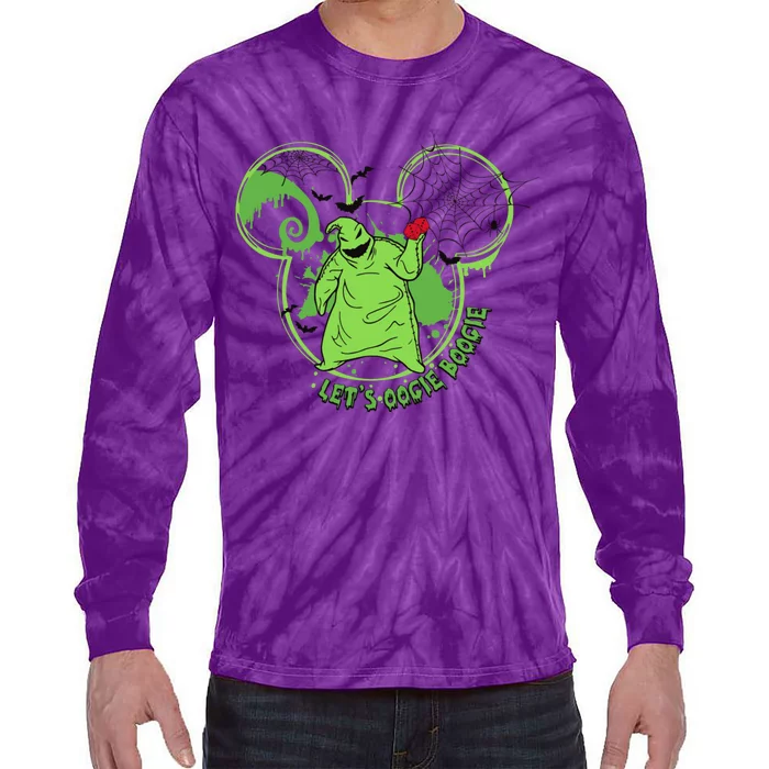 LetS Oogie Boogie Horror Halloween Day Spooky Tie-Dye Long Sleeve Shirt