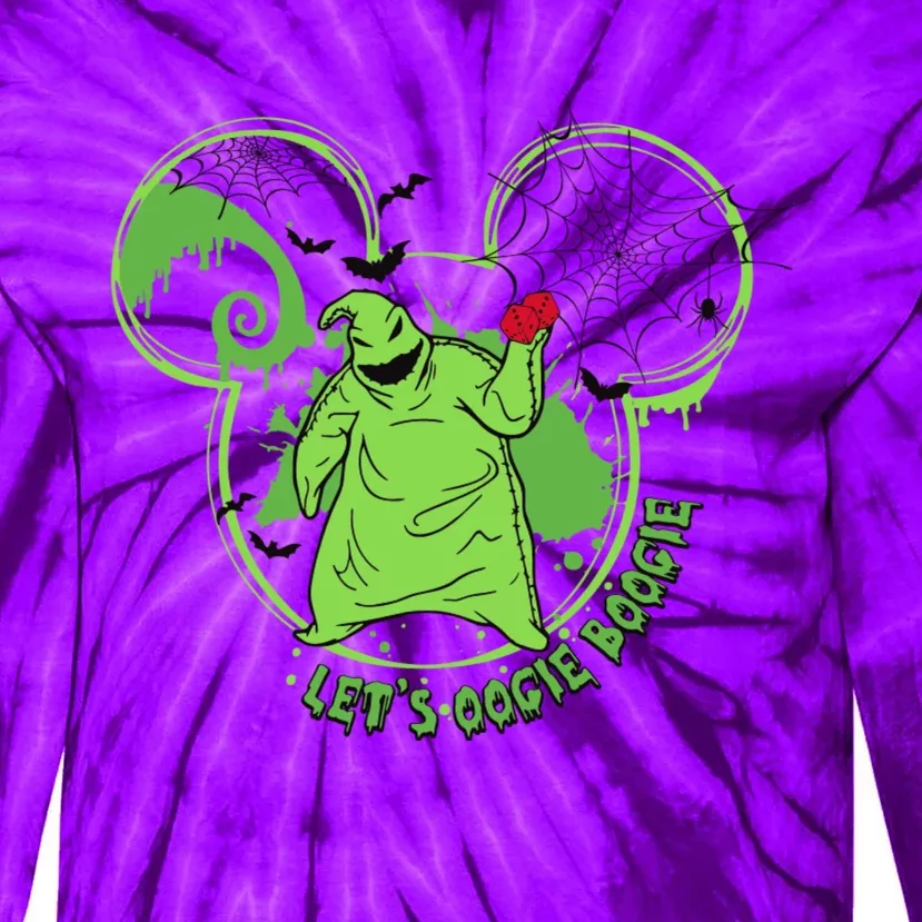 LetS Oogie Boogie Horror Halloween Day Spooky Tie-Dye Long Sleeve Shirt