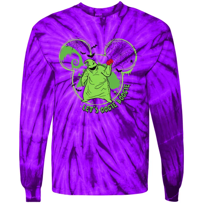 LetS Oogie Boogie Horror Halloween Day Spooky Tie-Dye Long Sleeve Shirt