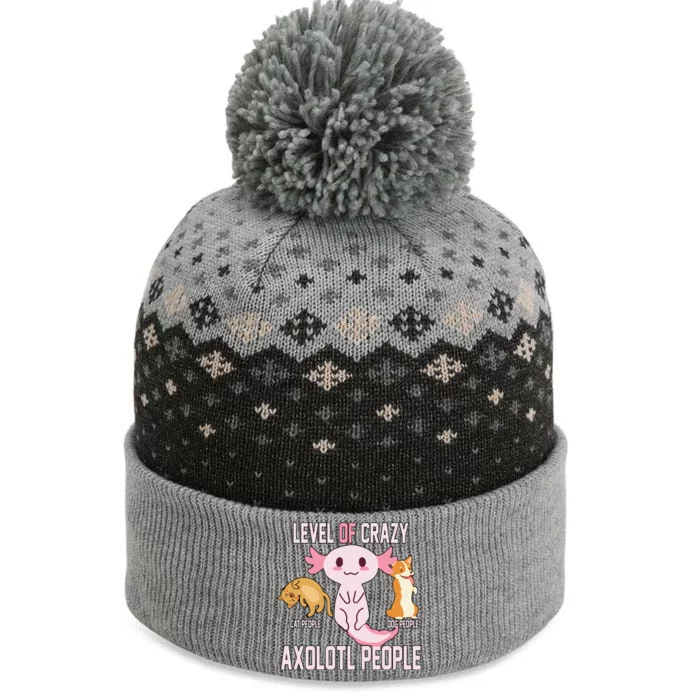 Level Of Crazy Axolotl People The Baniff Cuffed Pom Beanie