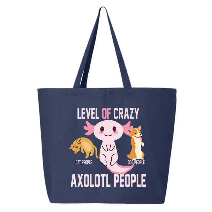 Level Of Crazy Axolotl People 25L Jumbo Tote