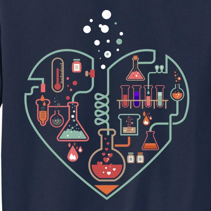 Love Of Chemistry Heart Tall Sweatshirt