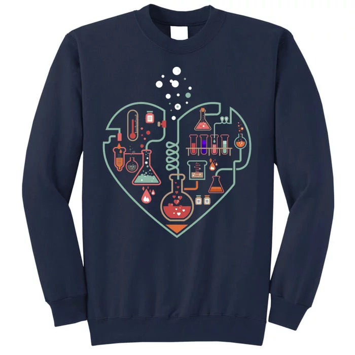 Love Of Chemistry Heart Tall Sweatshirt