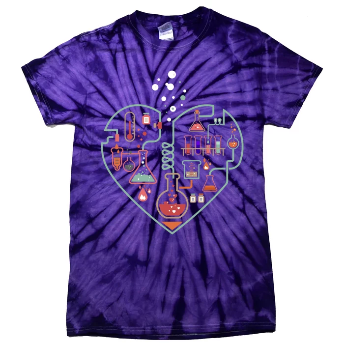 Love Of Chemistry Heart Tie-Dye T-Shirt