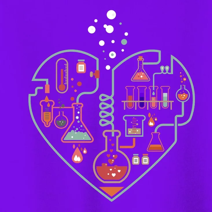 Love Of Chemistry Heart Toddler T-Shirt