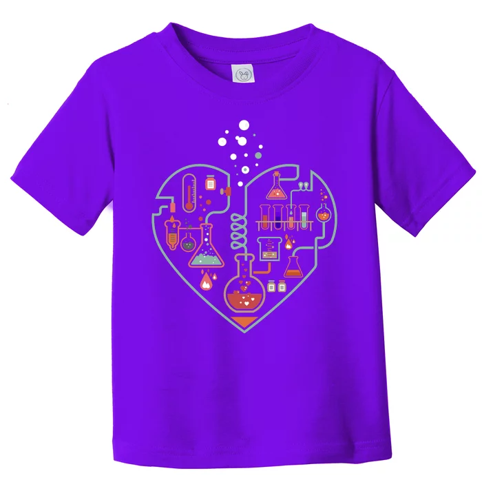 Love Of Chemistry Heart Toddler T-Shirt