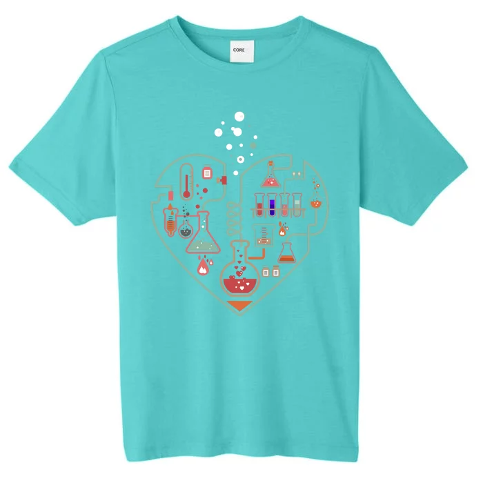 Love Of Chemistry Heart ChromaSoft Performance T-Shirt