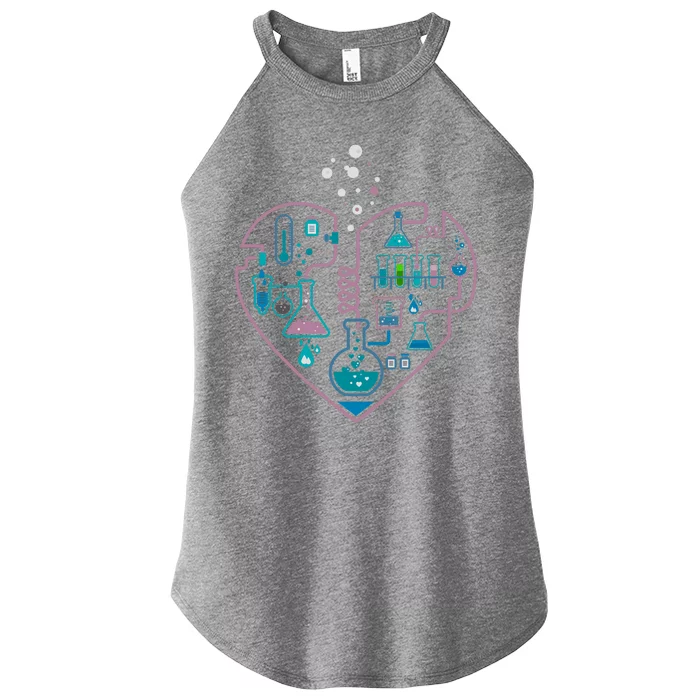 Love Of Chemistry Heart Women’s Perfect Tri Rocker Tank