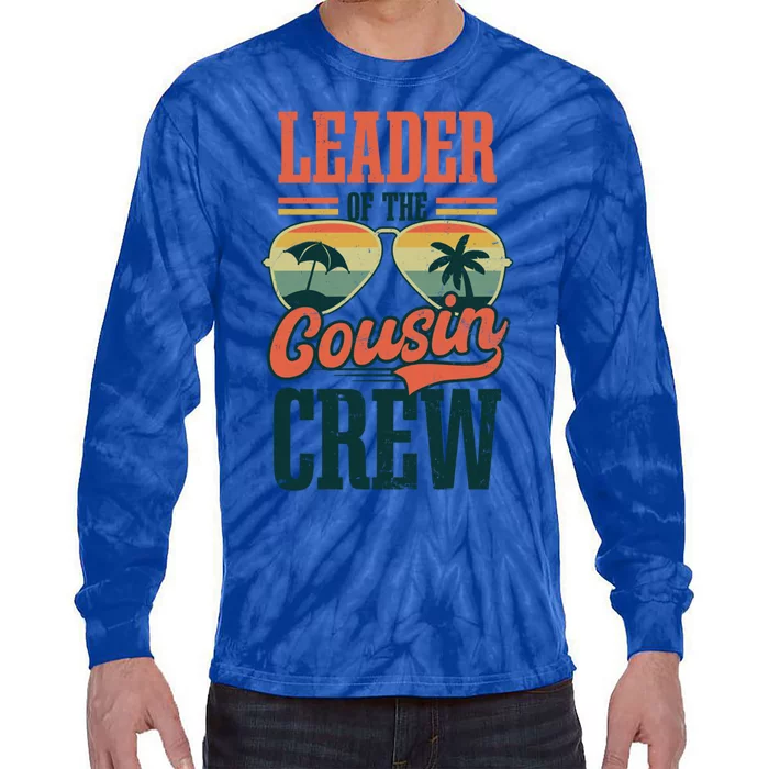 Leader Of Cousin Crew Design Cousin Crew Gift Tie-Dye Long Sleeve Shirt