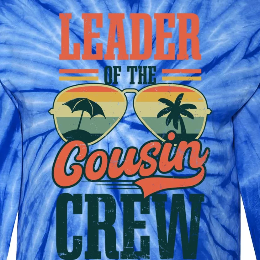 Leader Of Cousin Crew Design Cousin Crew Gift Tie-Dye Long Sleeve Shirt