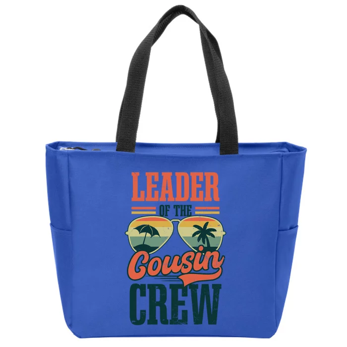 Leader Of Cousin Crew Design Cousin Crew Gift Zip Tote Bag