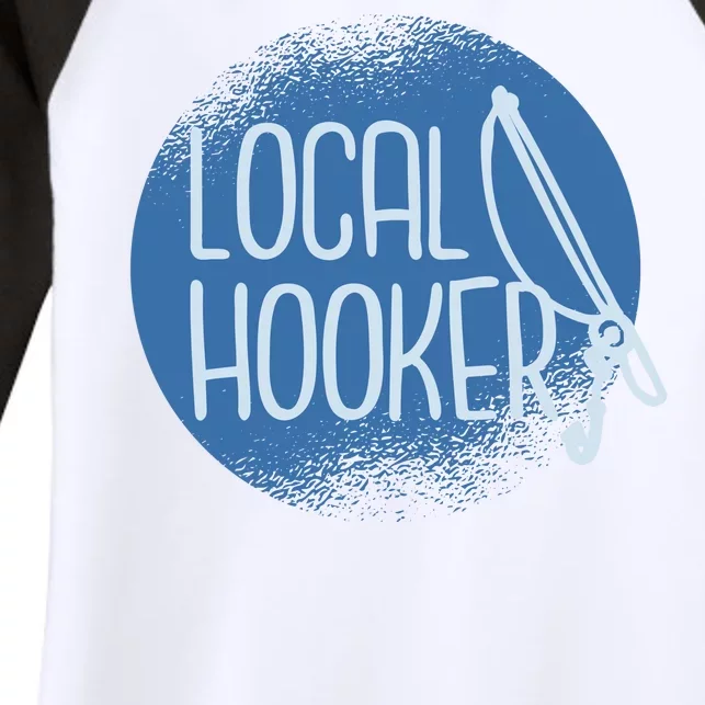 Local Hooker Women's Tri-Blend 3/4-Sleeve Raglan Shirt