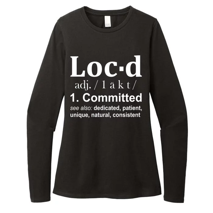 Loc'd Definition Womens CVC Long Sleeve Shirt