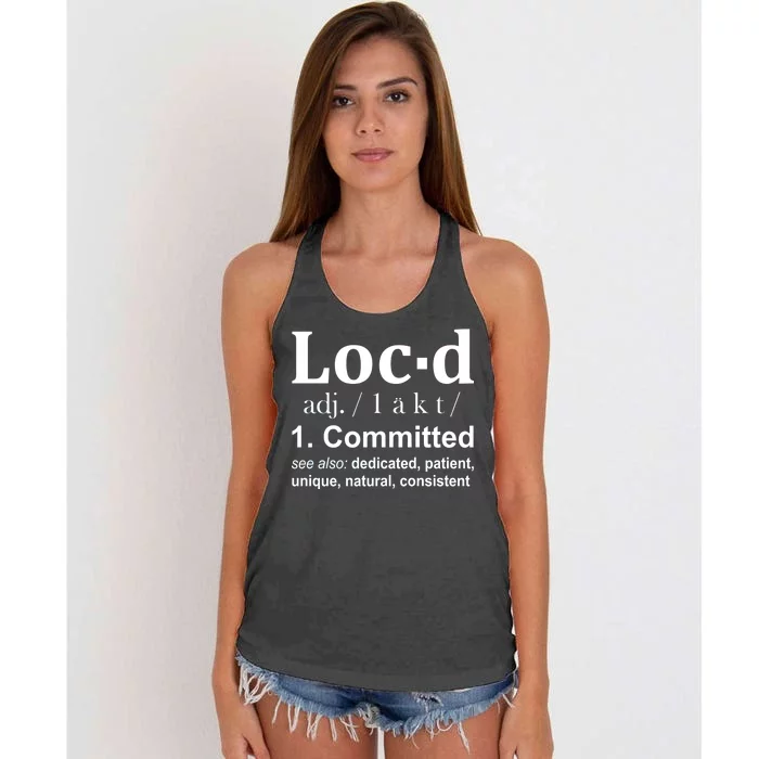 Loc'd Definition Women's Knotted Racerback Tank