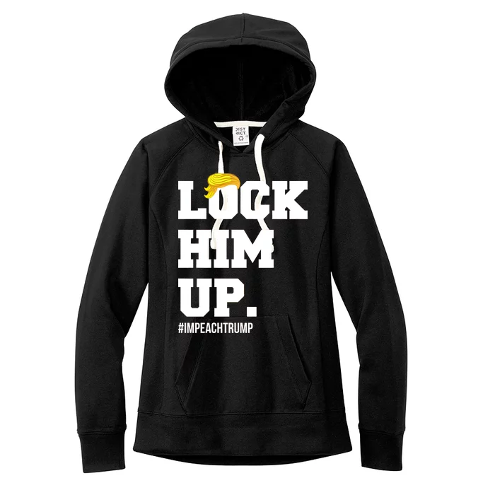 Lock Him Up Resist Trump #impeachtrump Women's Fleece Hoodie