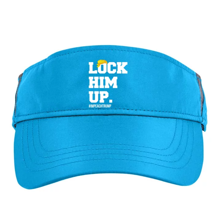 Lock Him Up Resist Trump #impeachtrump Adult Drive Performance Visor