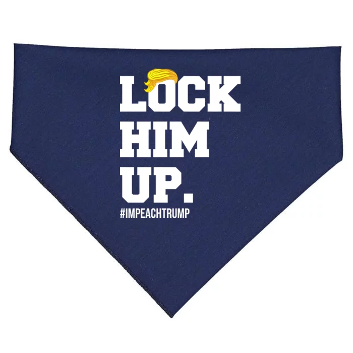 Lock Him Up Resist Trump #impeachtrump USA-Made Doggie Bandana