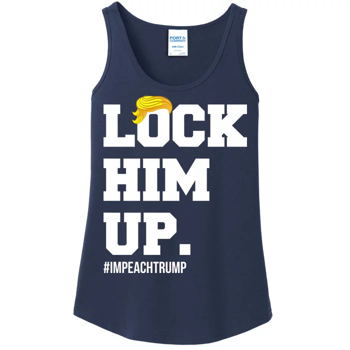 Lock Him Up Resist Trump #impeachtrump Ladies Essential Tank