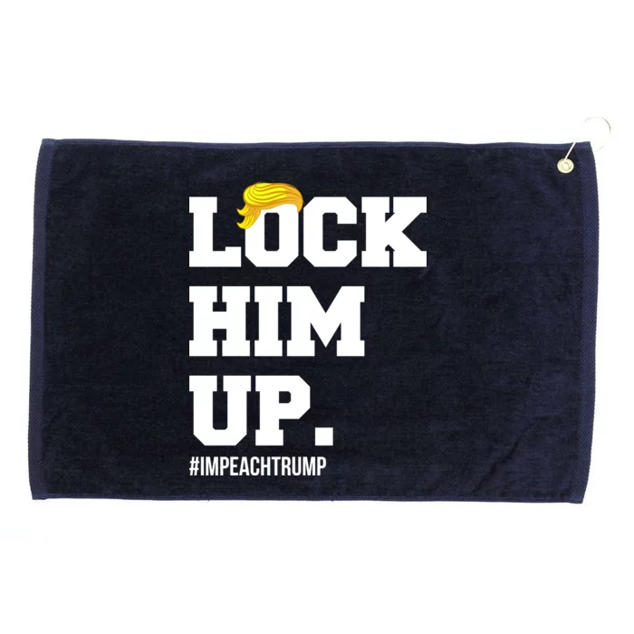 Lock Him Up Resist Trump #impeachtrump Grommeted Golf Towel