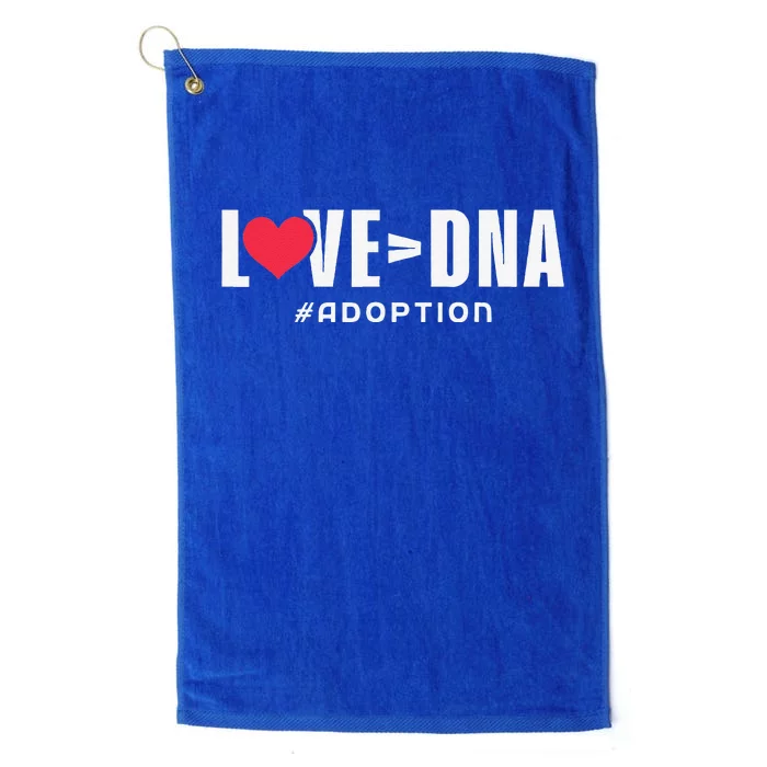 Love Over DNA Adoption Day Platinum Collection Golf Towel