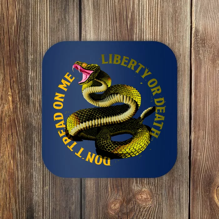 Liberty Or Death Dont Tread On Me Snake Coaster