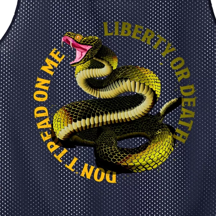 Liberty Or Death Dont Tread On Me Snake Mesh Reversible Basketball Jersey Tank