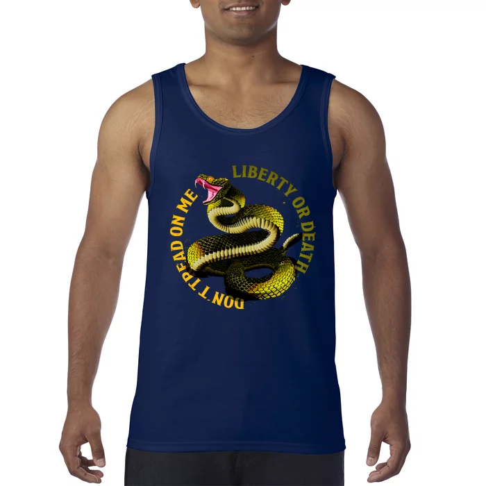 Liberty Or Death Dont Tread On Me Snake Tank Top