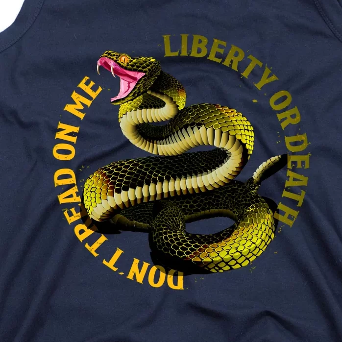 Liberty Or Death Dont Tread On Me Snake Tank Top