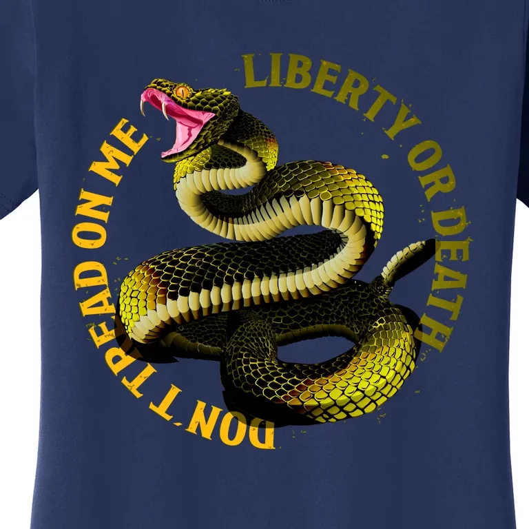 Liberty Or Death Dont Tread On Me Snake Women's T-Shirt